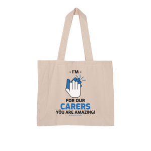 #Clapforourcarers Large Organic Tote Bag - HBS Inspire Me