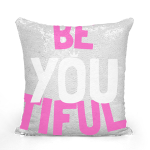 Be YOUtiful Sequin Cushion Cover - HBS Inspire Me