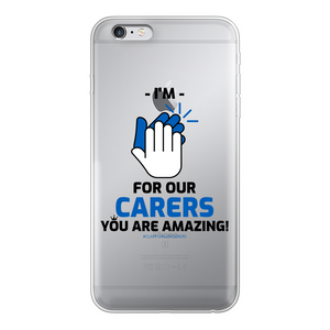 CLAPFOROURCARERS #Clapforourcarers Transparent Soft Phone Case - HBS Inspire Me