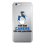 CLAPFOROURCARERS #Clapforourcarers Transparent Hard Phone Case - HBS Inspire Me