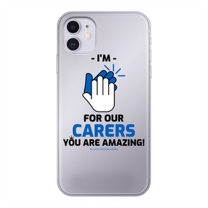 CLAPFOROURCARERS #Clapforourcarers Transparent Soft Phone Case - HBS Inspire Me