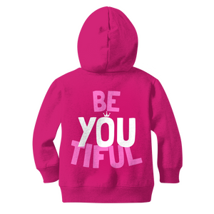 BE YOUtiful Kids Zip Hoodie - HBS Inspire Me