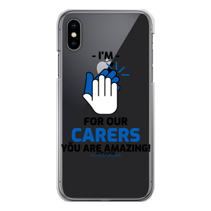 CLAPFOROURCARERS #Clapforourcarers Transparent Hard Phone Case - HBS Inspire Me