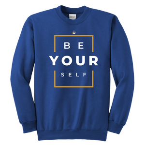 Be Yourself Youth Crewneck Sweatshirt - Unisex (Available in 9 colors) - HBS Inspire Me