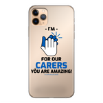 CLAPFOROURCARERS #Clapforourcarers Transparent Soft Phone Case - HBS Inspire Me