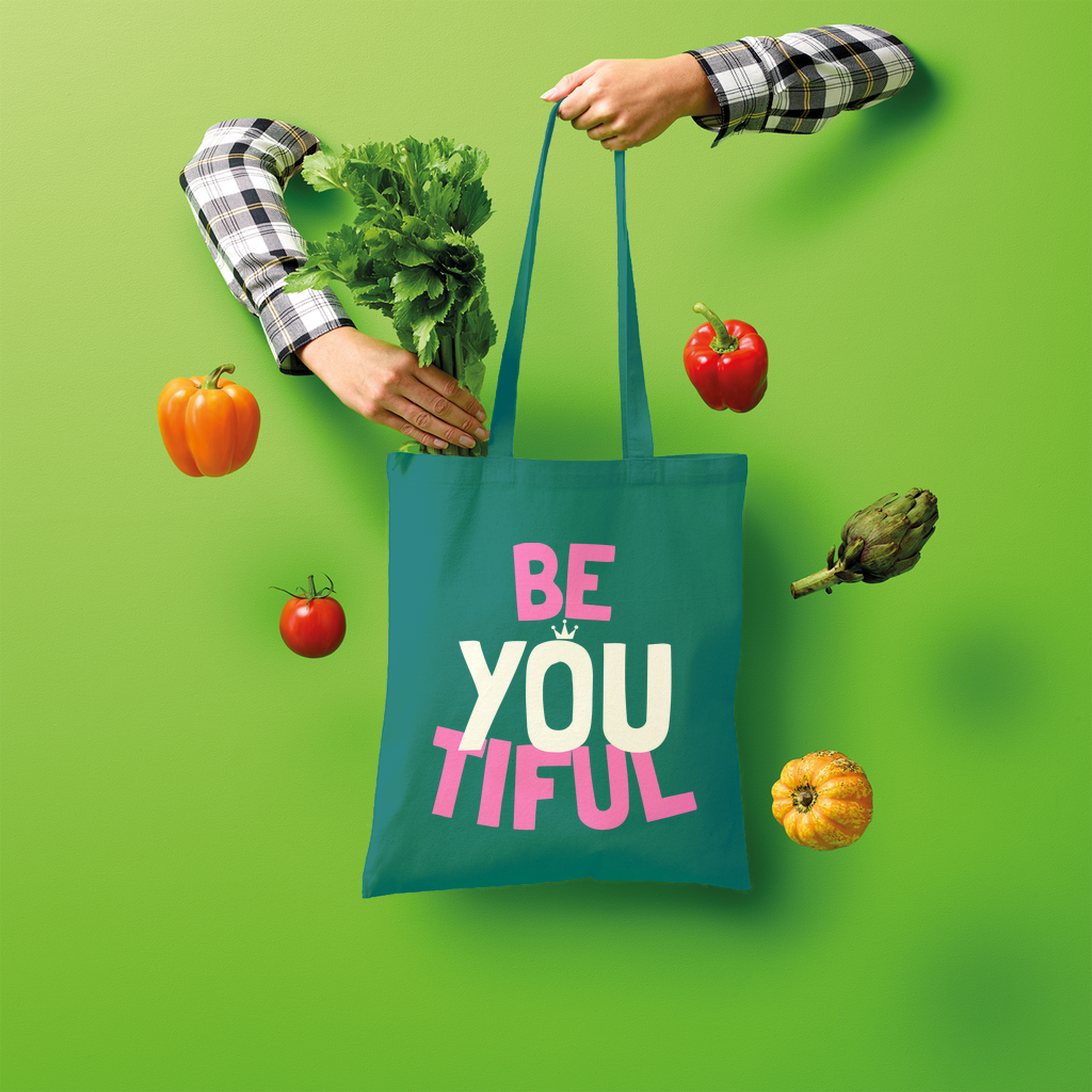 Be YOUtiful Shopper Tote Bag - HBS Inspire Me