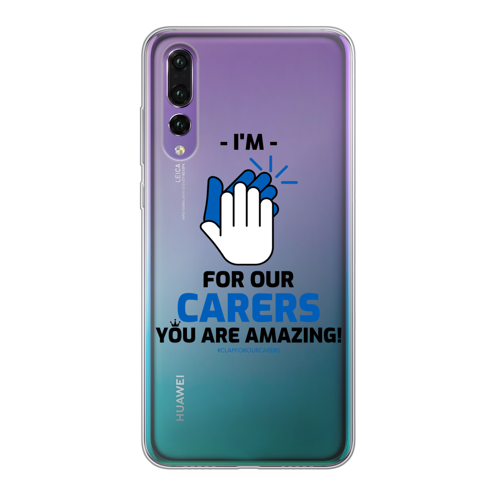 CLAPFOROURCARERS #Clapforourcarers Transparent Soft Phone Case - HBS Inspire Me