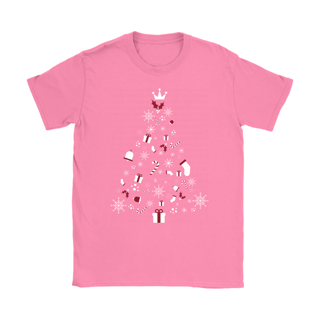 Christmas Tree Womens T-Shirt (Available in 6 Colours) - HBS Inspire Me