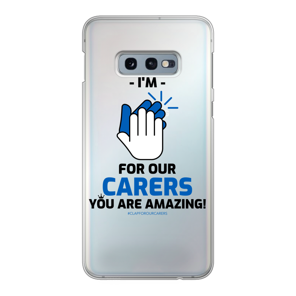 CLAPFOROURCARERS #Clapforourcarers Transparent Hard Phone Case - HBS Inspire Me