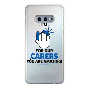 CLAPFOROURCARERS #Clapforourcarers Transparent Hard Phone Case - HBS Inspire Me