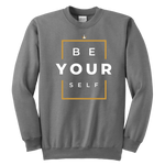 Be Yourself Youth Crewneck Sweatshirt - Unisex (Available in 9 colors) - HBS Inspire Me