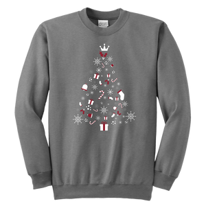 Christmas Tree Youth Crewneck Unisex Sweatshirt (Available in 8 colors) - HBS Inspire Me