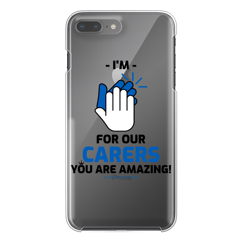 CLAPFOROURCARERS #Clapforourcarers Transparent Hard Phone Case - HBS Inspire Me