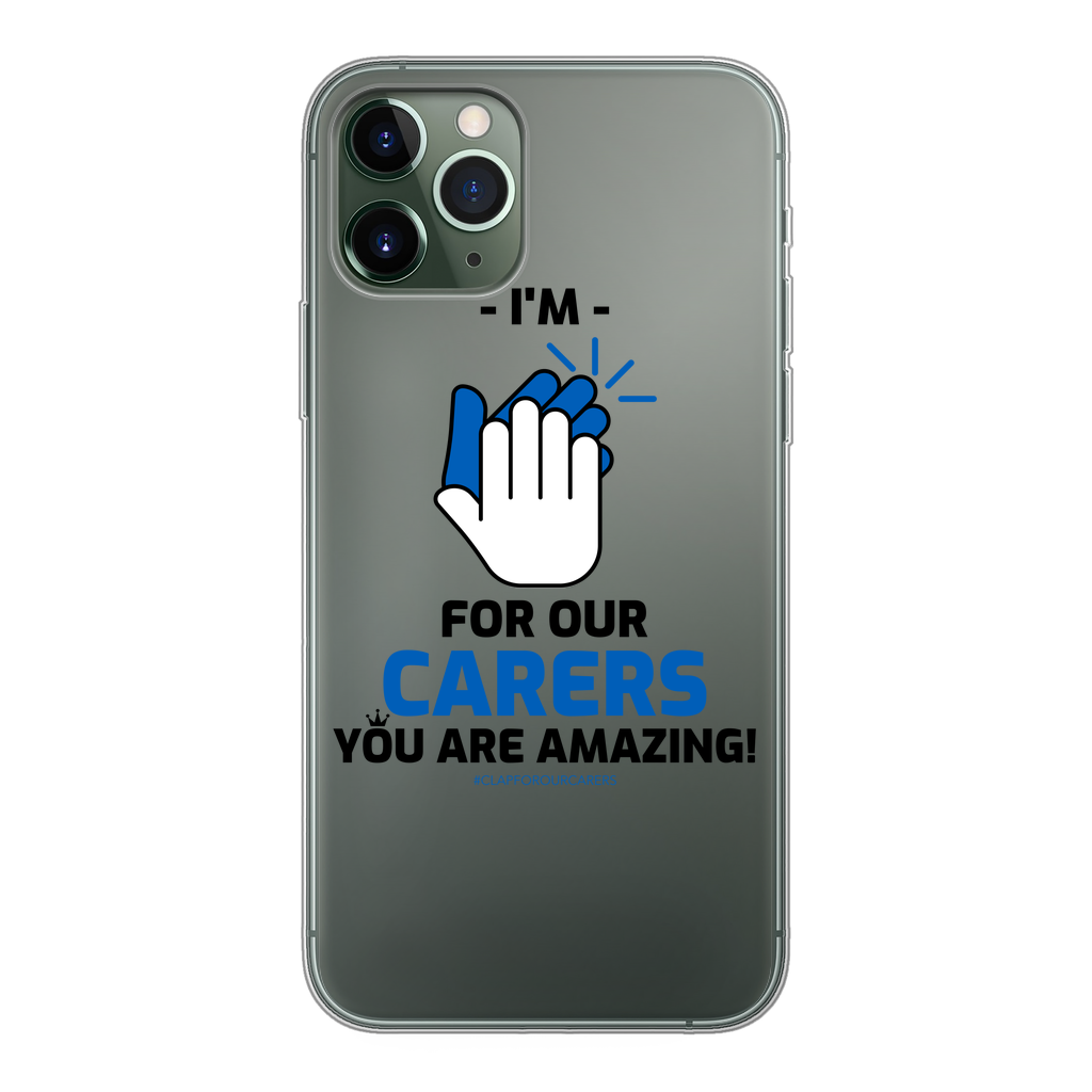 CLAPFOROURCARERS #Clapforourcarers Transparent Soft Phone Case - HBS Inspire Me