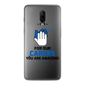 CLAPFOROURCARERS #Clapforourcarers Transparent Soft Phone Case - HBS Inspire Me