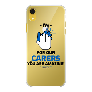 CLAPFOROURCARERS #Clapforourcarers Transparent Hard Phone Case - HBS Inspire Me