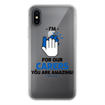 CLAPFOROURCARERS #Clapforourcarers Transparent Soft Phone Case - HBS Inspire Me