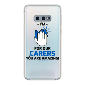 CLAPFOROURCARERS #Clapforourcarers Transparent Soft Phone Case - HBS Inspire Me