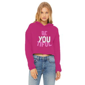 Be YOUtiful Ladies Cropped Hoodie - HBS Inspire Me