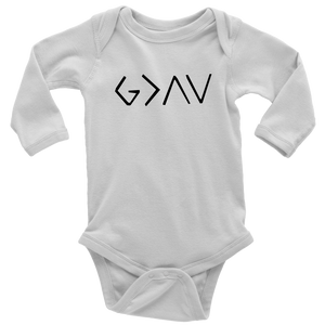 HIGHS AND LOWS UNISEX LONG SLEEVE BABY BODYSUIT - HBS Inspire Me