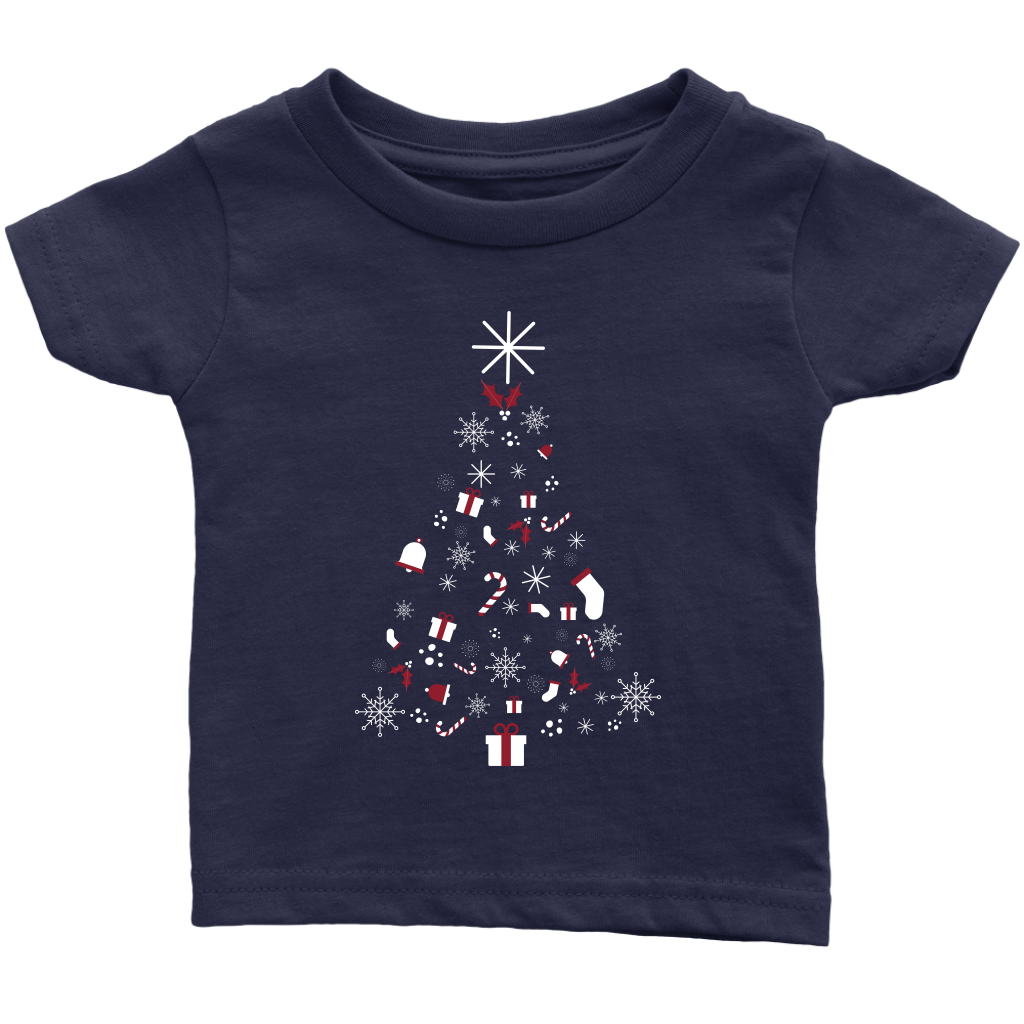 Christmas Tree Infant T-shirt Available in 4 Different Colours - HBS Inspire Me