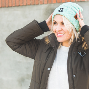 Personalised Adult Monogram Beanie - HBS Inspire Me