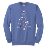 Christmas Tree Youth Crewneck Unisex Sweatshirt (Available in 8 colors) - HBS Inspire Me