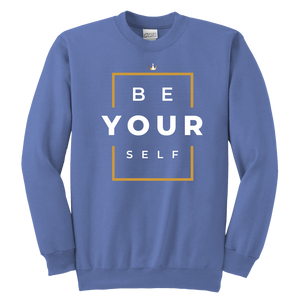 Be Yourself Youth Crewneck Sweatshirt - Unisex (Available in 9 colors) - HBS Inspire Me