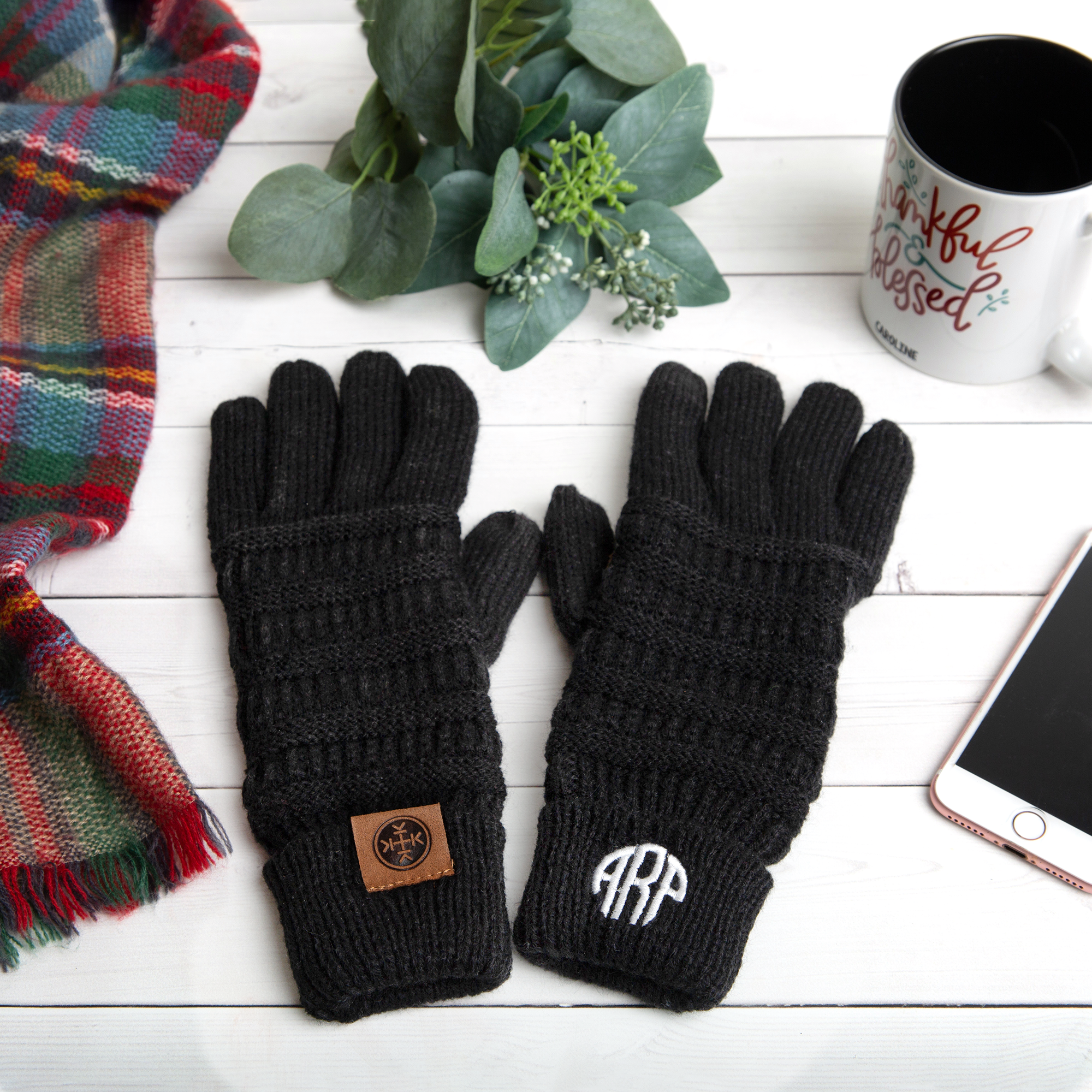 Personalised Adult Monogram Gloves - HBS Inspire Me