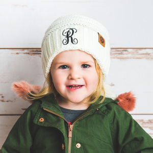 Personalised Monogram Kids Beanies - HBS Inspire Me