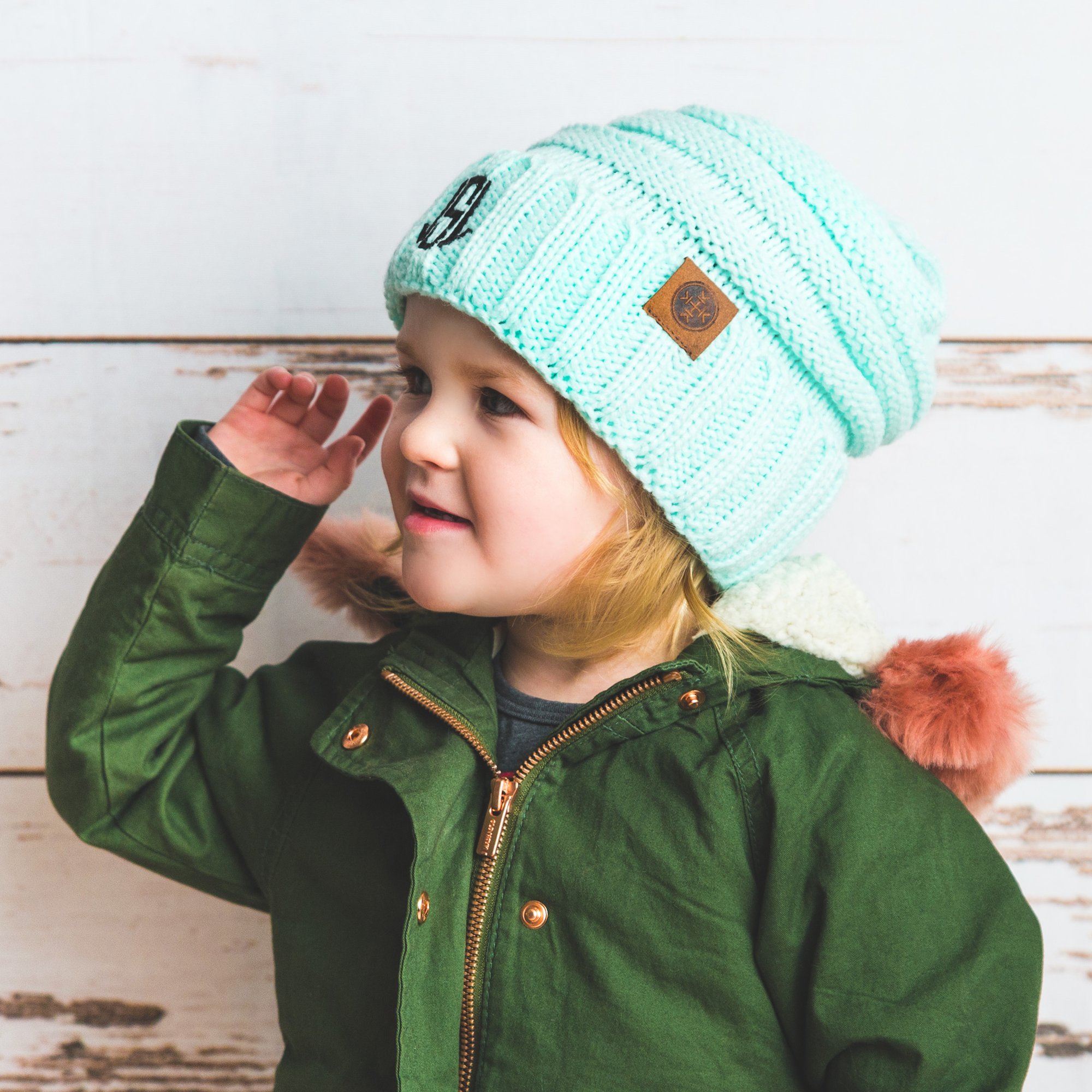 Personalised Monogram Kids Beanies - HBS Inspire Me