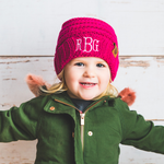 Personalised Monogram Kids Beanies - HBS Inspire Me