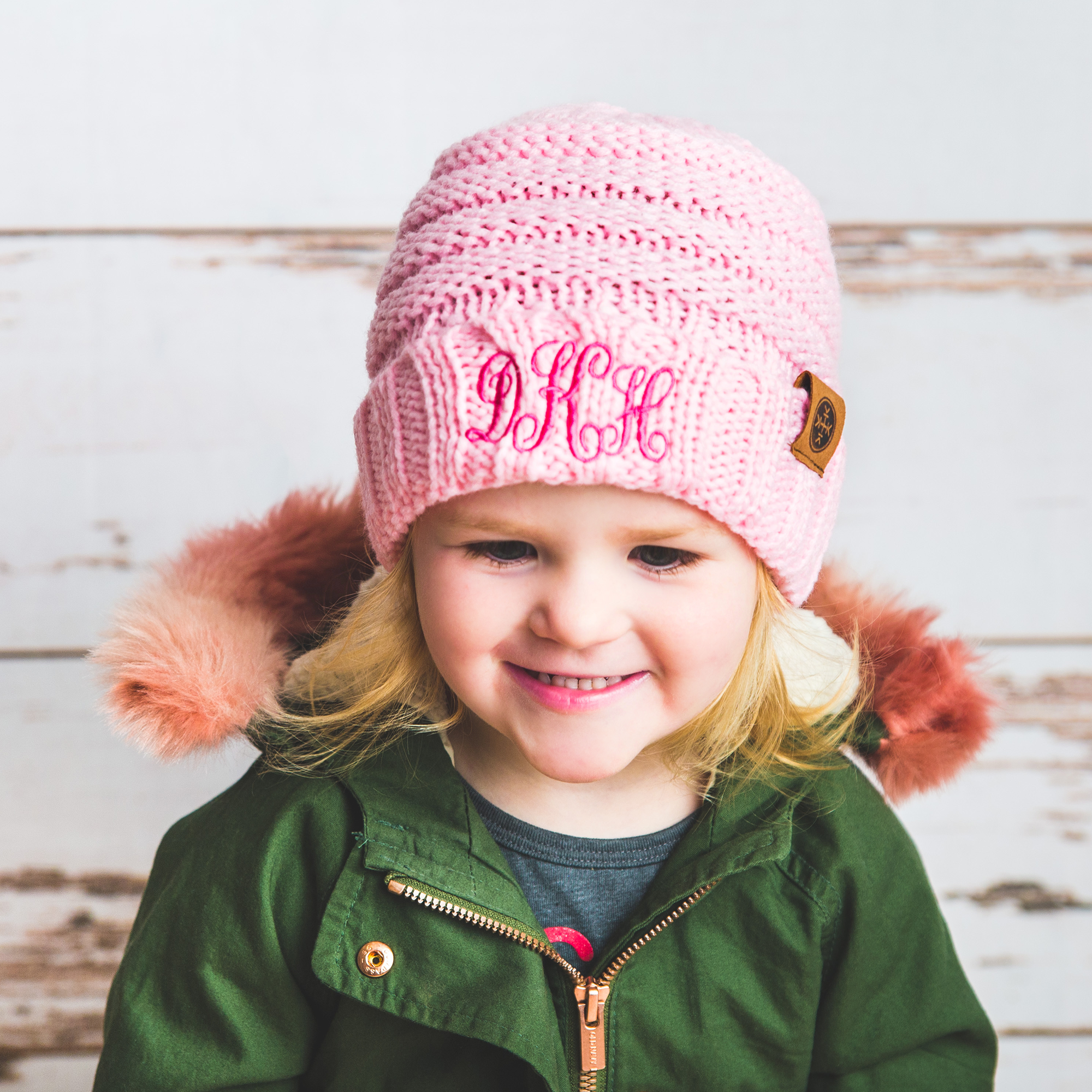 Personalised Monogram Kids Beanies - HBS Inspire Me