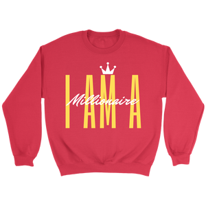 I AM A Millionaire Crewneck Sweatshirt - HBS Inspire Me