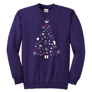 Christmas Tree Youth Crewneck Unisex Sweatshirt (Available in 8 colors) - HBS Inspire Me