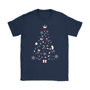 Christmas Tree Womens T-Shirt (Available in 6 Colours) - HBS Inspire Me