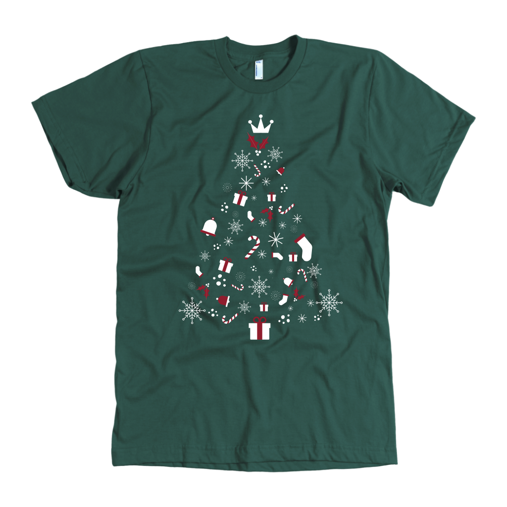 Christmas Tree Mens Slim fit Shirt (Available in 4 Different Colours) - HBS Inspire Me