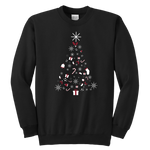 Christmas Tree Youth Crewneck Unisex Sweatshirt (Available in 7 Colours) - HBS Inspire Me