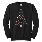 Christmas Tree Youth Crewneck Unisex Sweatshirt (Available in 8 colors) - HBS Inspire Me