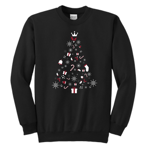 Christmas Tree Youth Crewneck Unisex Sweatshirt (Available in 8 colors) - HBS Inspire Me