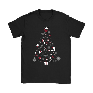 Christmas Tree Womens T-Shirt (Available in 6 Colours) - HBS Inspire Me