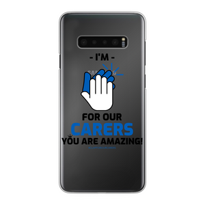 CLAPFOROURCARERS #Clapforourcarers Transparent Hard Phone Case - HBS Inspire Me