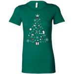 Christmas Tree Womens Feminine Fit Shirt (Available in 8 Different Colours) - HBS Inspire Me