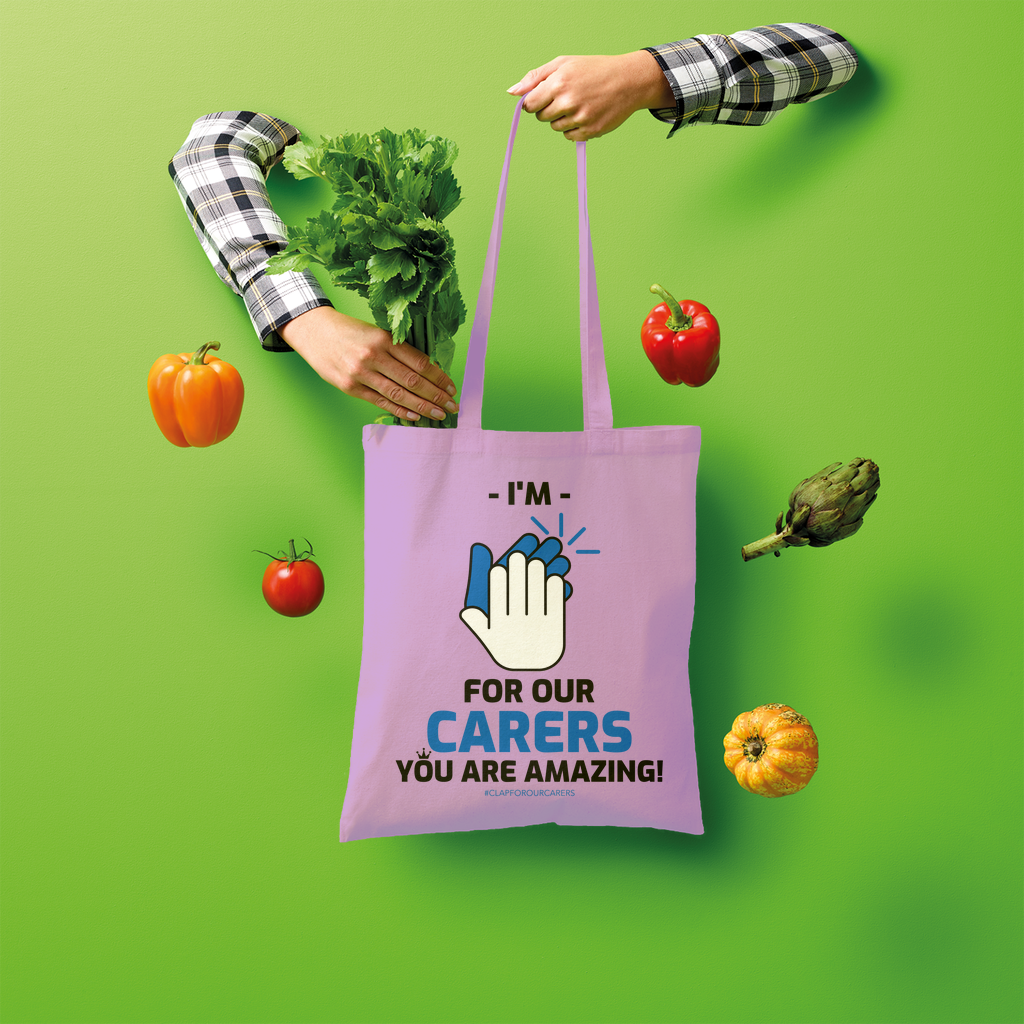 #Clapforourcarers Shopper Tote Bag - HBS Inspire Me