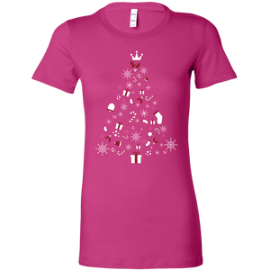 Christmas Tree Womens Feminine Fit Shirt (Available in 8 Different Colours) - HBS Inspire Me