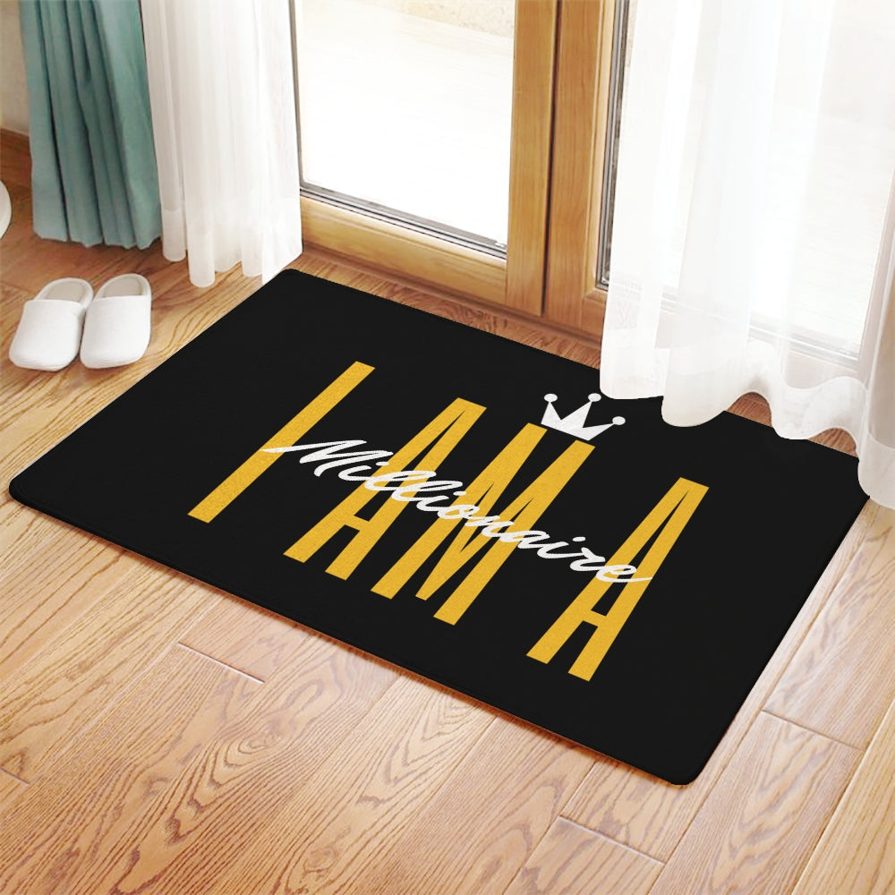 I AM A Millionaire Anti-slip Doormat - HBS Inspire Me