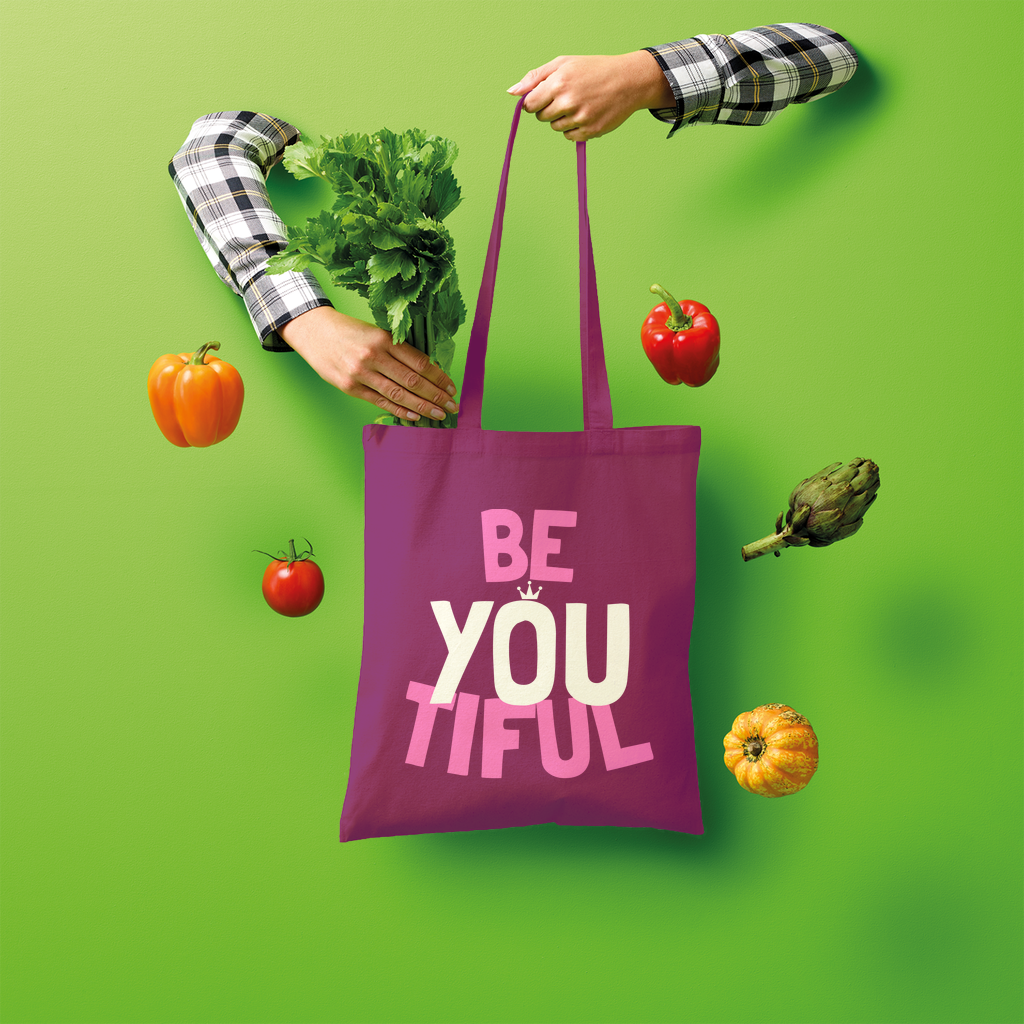 Be YOUtiful Shopper Tote Bag - HBS Inspire Me