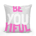 Be YOUtiful Sequin Cushion Cover - HBS Inspire Me