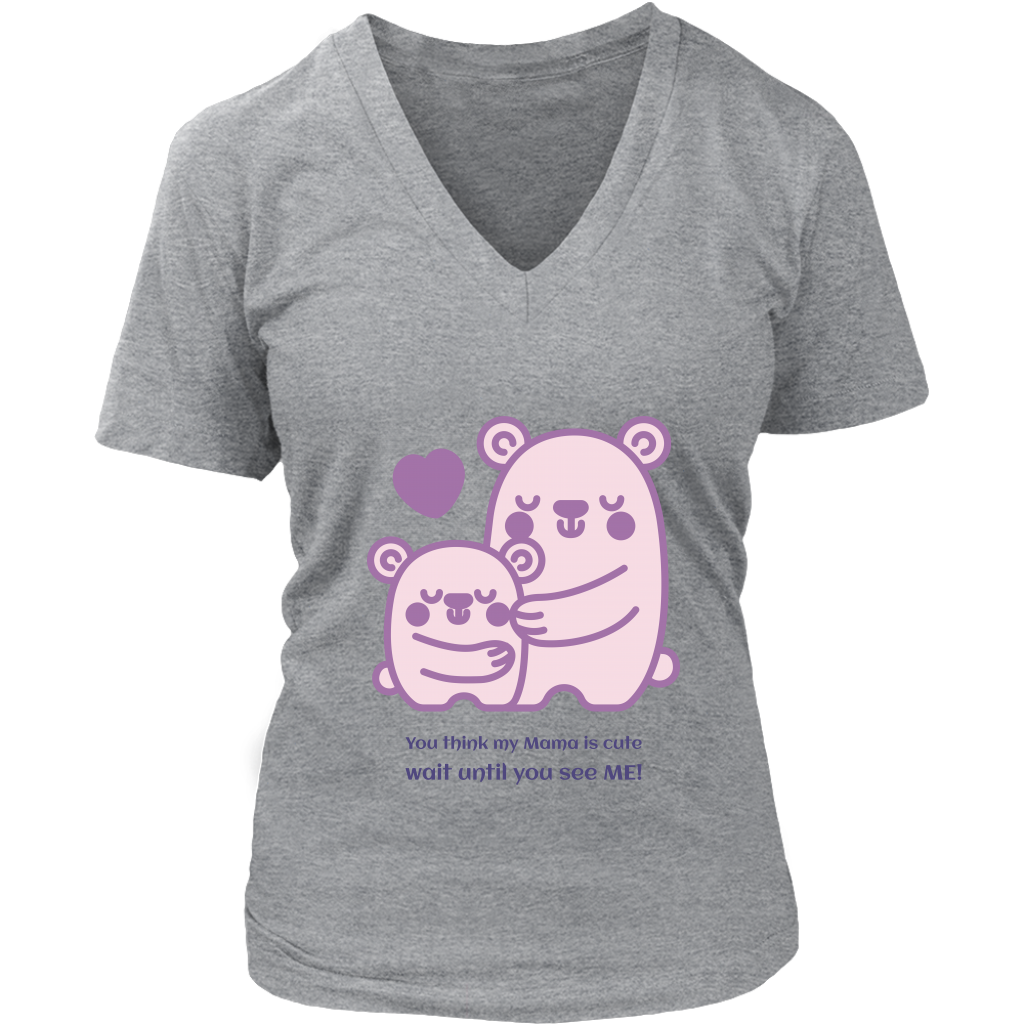 Cute Mama Pregnant T Shirt - HBS Inspire Me