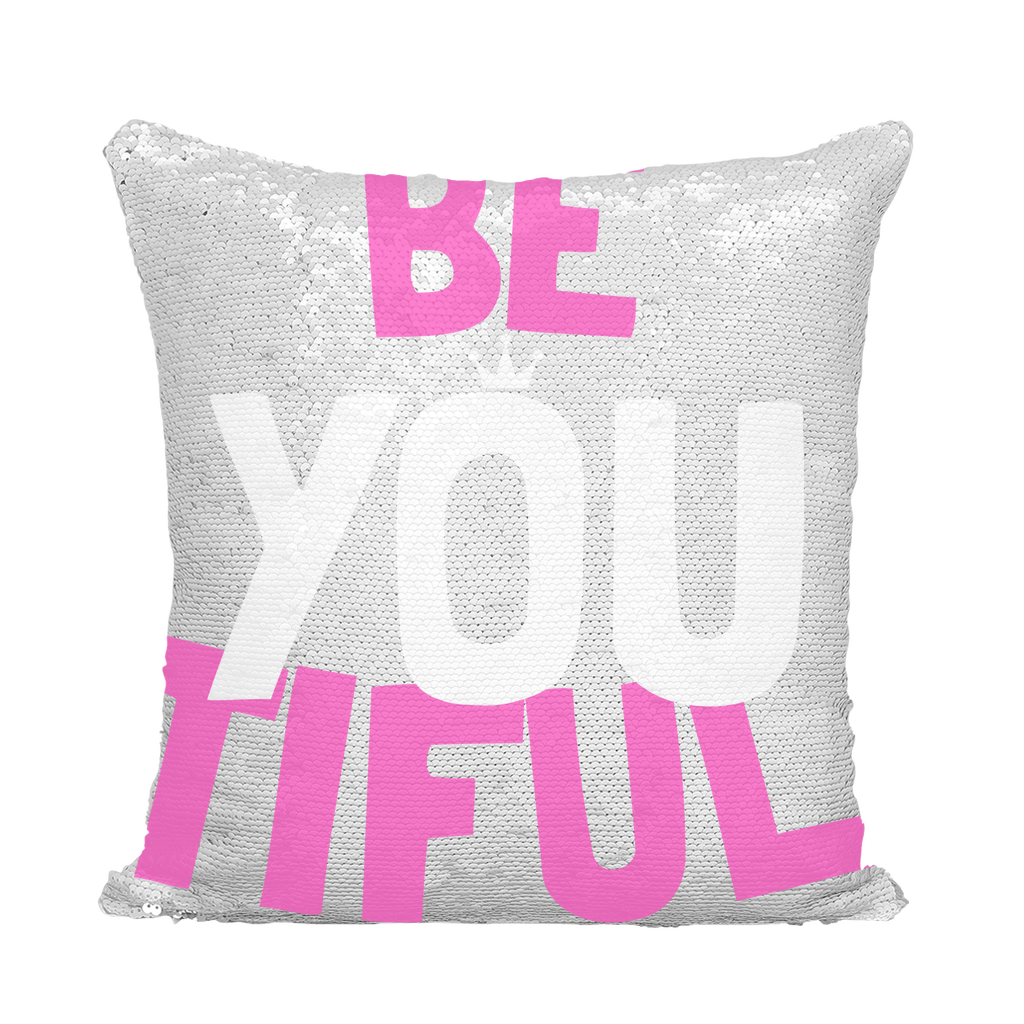 Be YOUtiful Sequin Cushion Cover - HBS Inspire Me